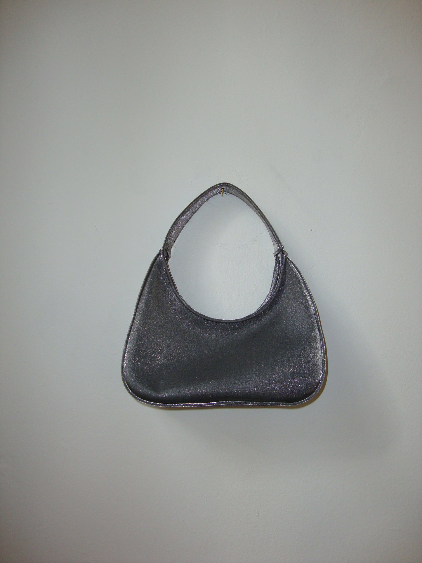 Silver Structured Handbag