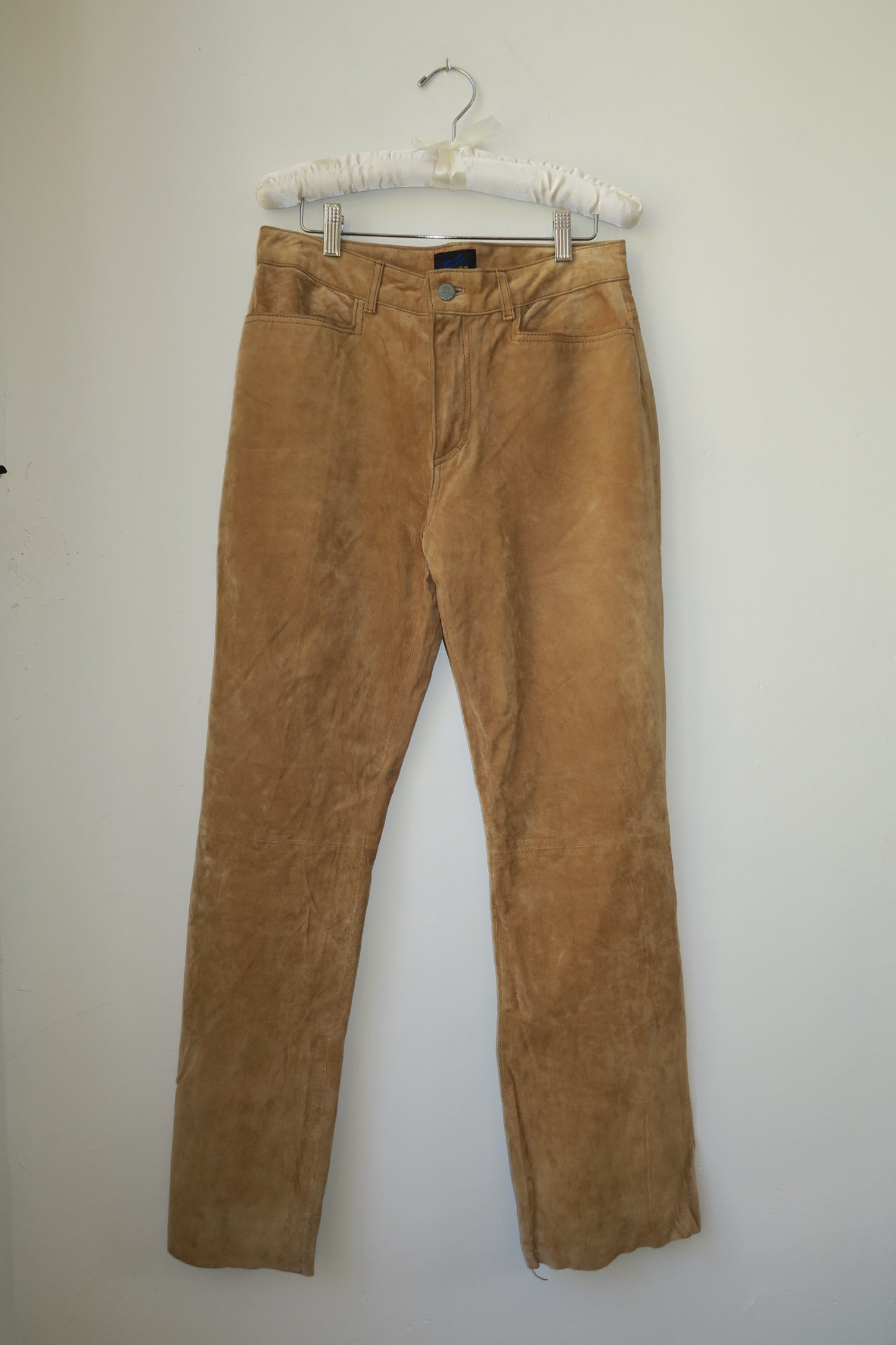 Jou Jou Camel Leather Pants