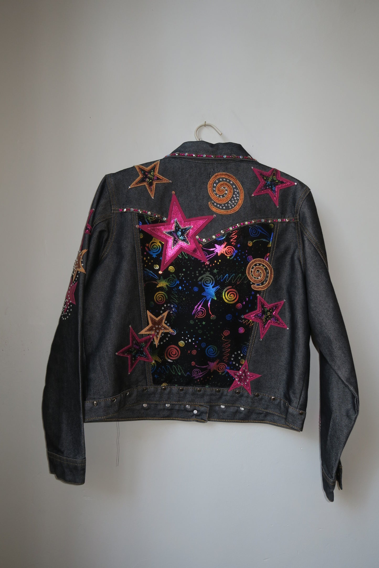 Cruel Girl Printed Denim Jacket