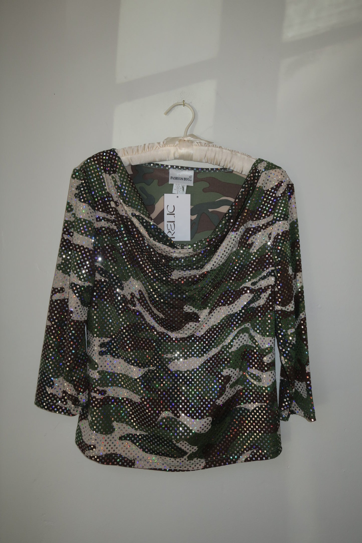 Camo Off the Shoulder Camo Top